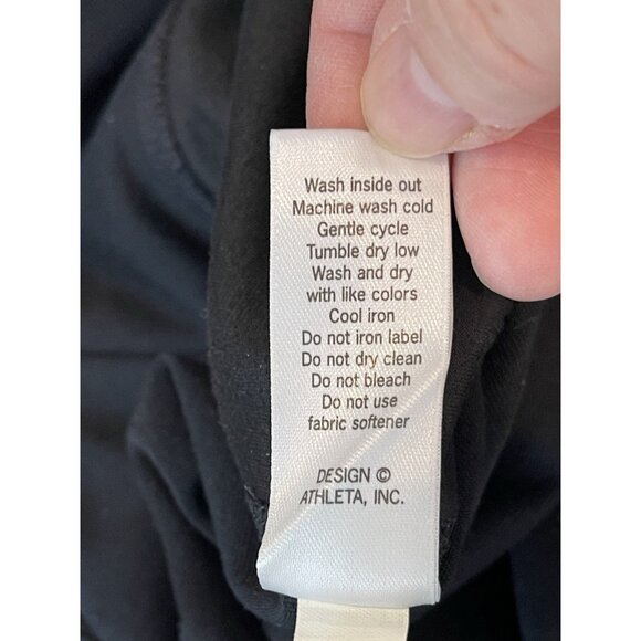 Athleta Leggings Size XS Suede Strut Black Faux Suede - Picture 8 of 9